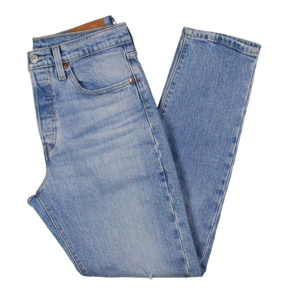 Levi's Womens 501 Blue High Rise Medium Wash Denim Skinny Jeans NWOT